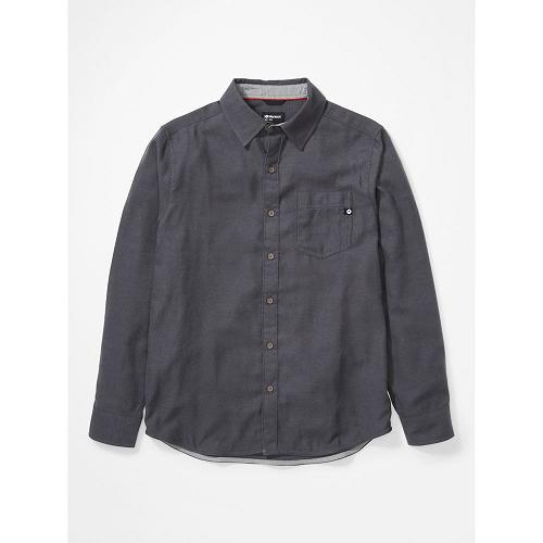 Marmot Hobson Clothes - Mens Shirts Dark Grey CA3742618 Canada